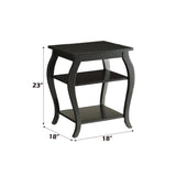 Becci Black End Table - Ornate Home