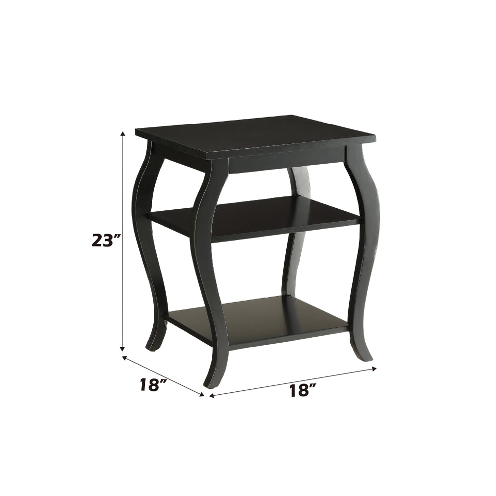 Becci Black End Table - Ornate Home