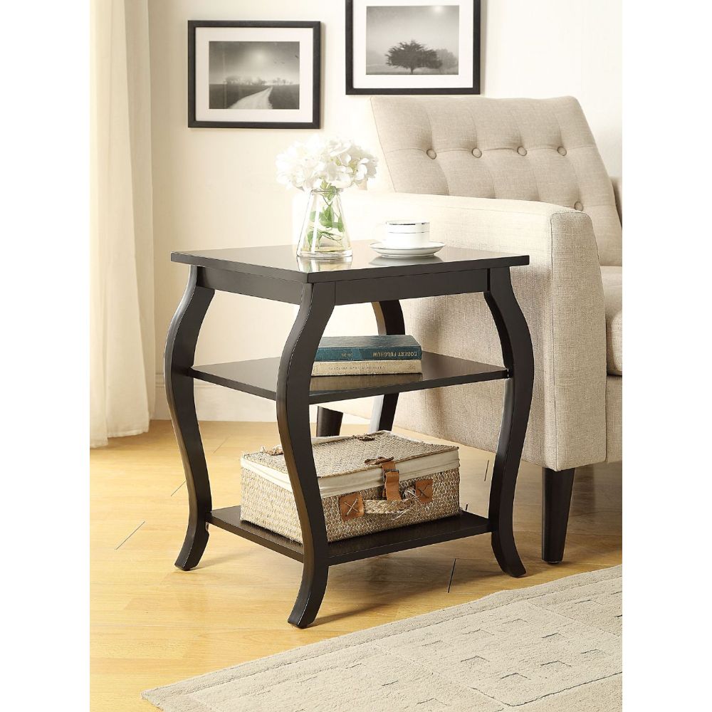Becci Black End Table - Ornate Home