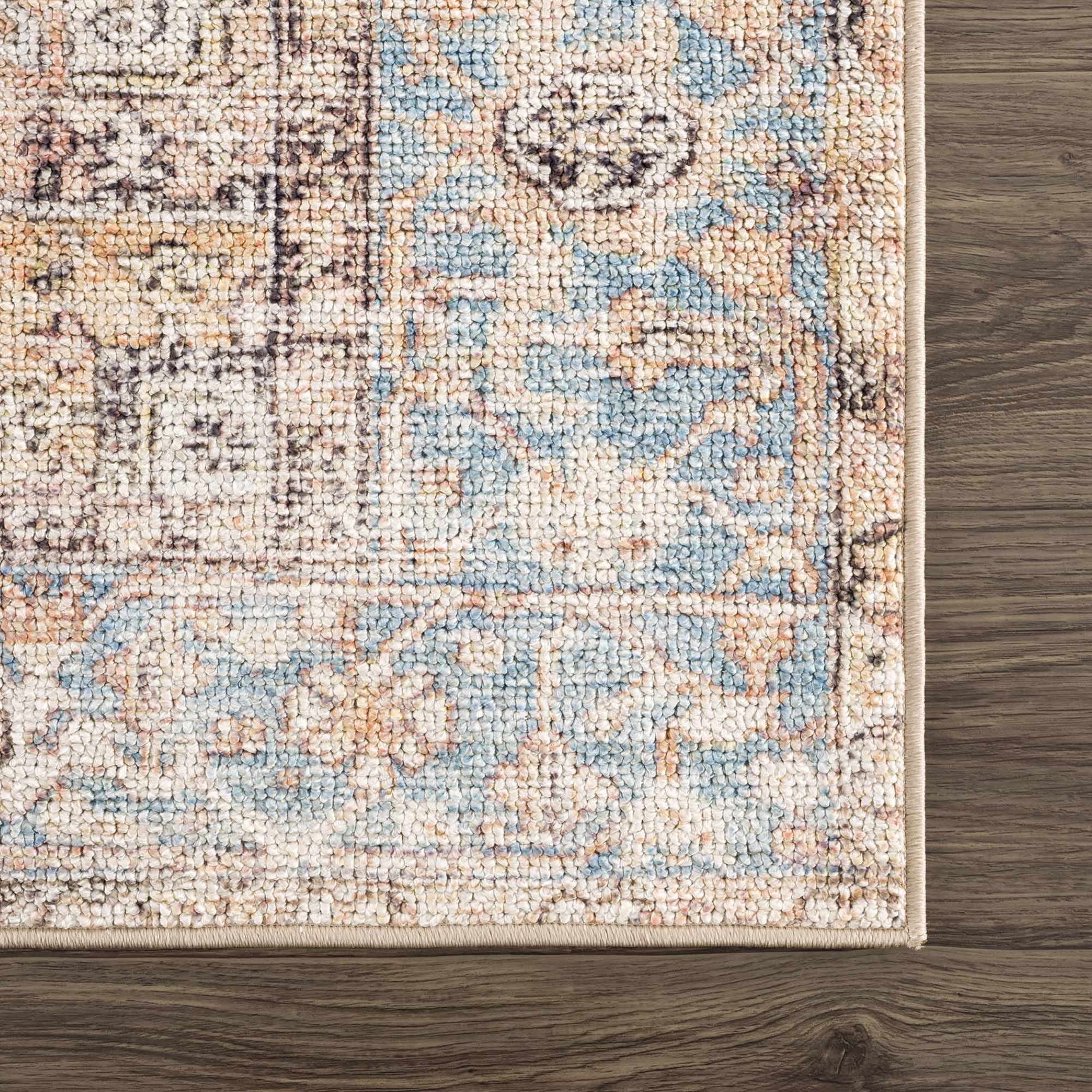 Beck Peach Washable Area Rug - Clearance - Ornate Home