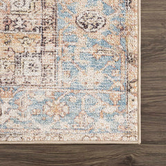 Beck Peach Washable Area Rug - Clearance - Ornate Home