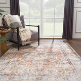 Beck Peach Washable Area Rug - Clearance - Ornate Home