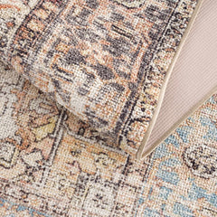 Beck Peach Washable Area Rug - Clearance - Ornate Home