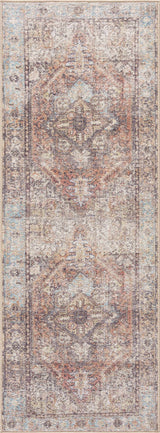 Beck Peach Washable Area Rug - Ornate Home