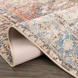 Beck Peach Washable Area Rug - Ornate Home