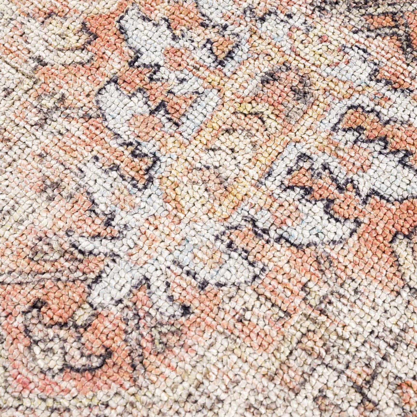 Beck Peach Washable Area Rug - Ornate Home