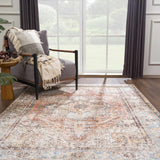 Beck Peach Washable Area Rug - Ornate Home