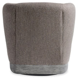 Beck Tadon Cerused/Brown Fabric Swivel Chair - Ornate Home