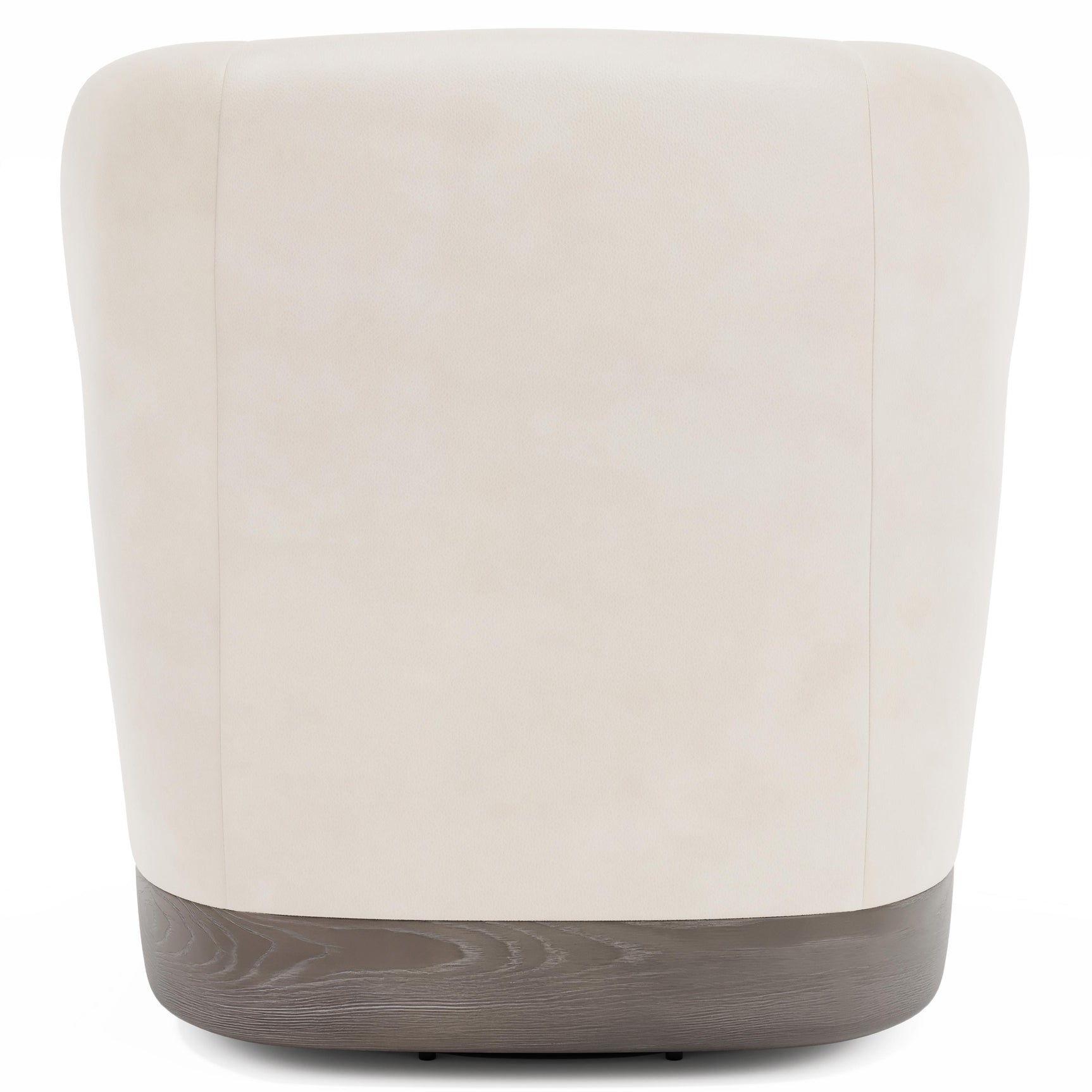 Beck Tadon Cerused/White/Cream Leather Swivel Chair - Ornate Home