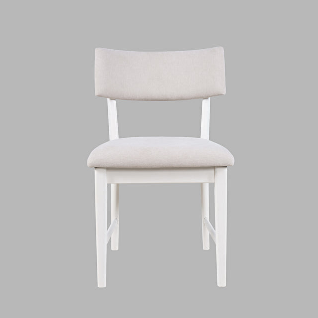 Beck White Chair (Set of 2) - Ornate Home