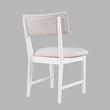 Beck White Chair (Set of 2) - Ornate Home