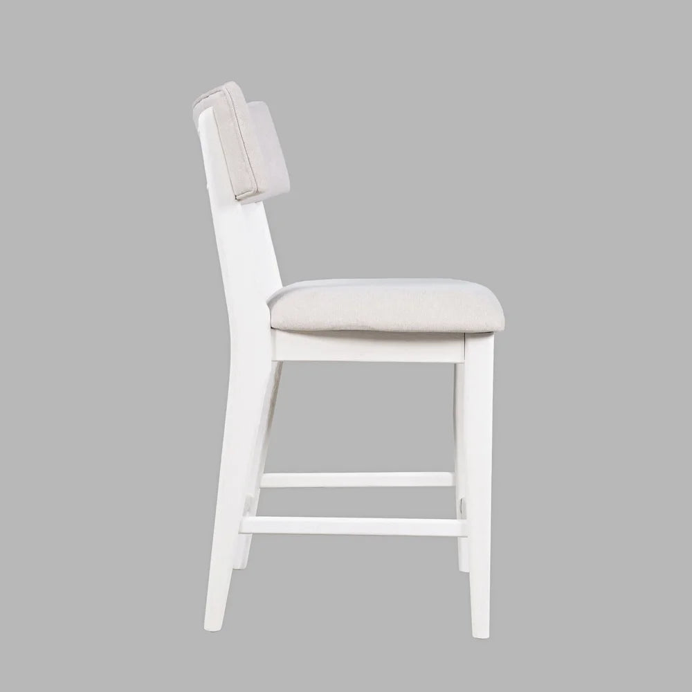 Beck White Stool - Ornate Home