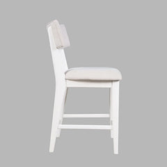 Beck White Stool - Ornate Home