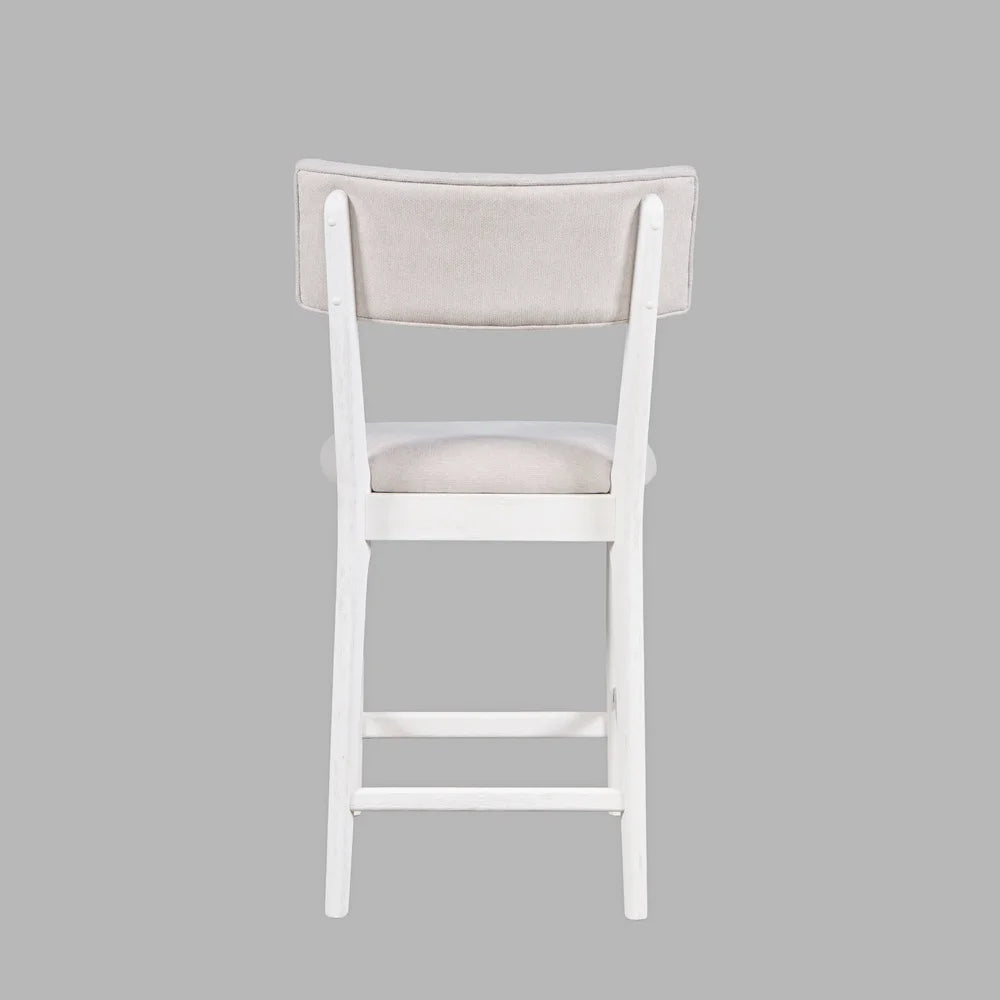 Beck White Stool - Ornate Home