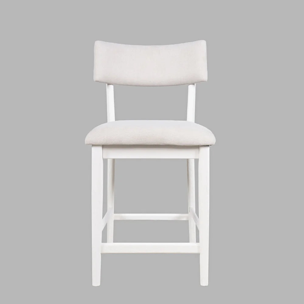 Beck White Stool - Ornate Home