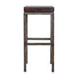 Beck Woodtone Industrial Bar Stool - Ornate Home