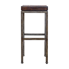 Beck Woodtone Industrial Bar Stool - Ornate Home