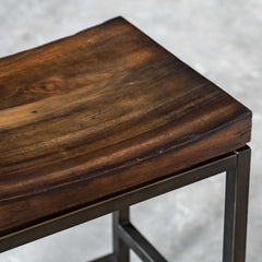 Beck Woodtone Wood Counter Stool - Ornate Home