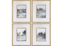 Becket Blue/Gold Print - Ornate Home