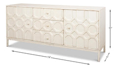 Becket White Sideboard - Ornate Home