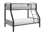 Beckett Black Twin/Full Bunk Bed - Ornate Home