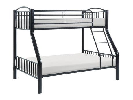 Beckett Black Twin/Full Bunk Bed - Ornate Home