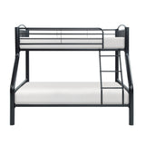 Beckett Black Twin/Full Bunk Bed - Ornate Home