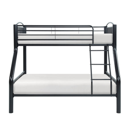 Beckett Black Twin/Full Bunk Bed - Ornate Home