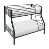 Beckett Black Twin/Full Bunk Bed - Ornate Home