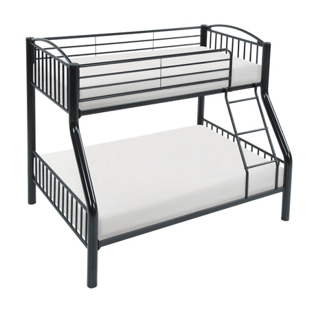 Beckett Black Twin/Full Bunk Bed - Ornate Home