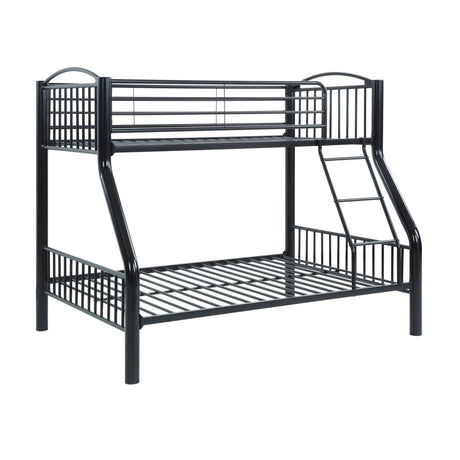Beckett Black Twin/Full Bunk Bed - Ornate Home