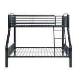 Beckett Black Twin/Full Bunk Bed - Ornate Home