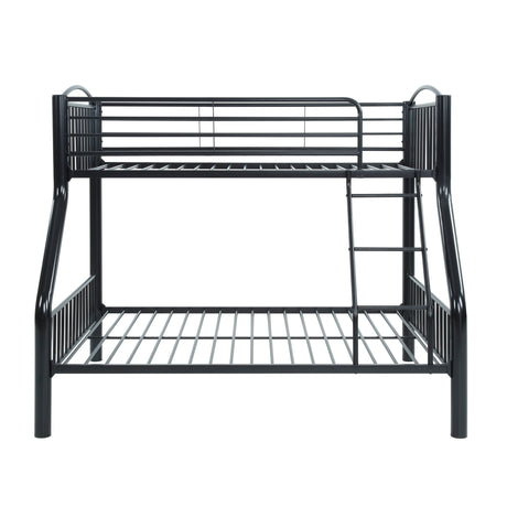 Beckett Black Twin/Full Bunk Bed - Ornate Home