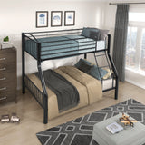 Beckett Black Twin/Full Bunk Bed - Ornate Home