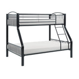 Beckett Black Twin/Full Bunk Bed - Ornate Home