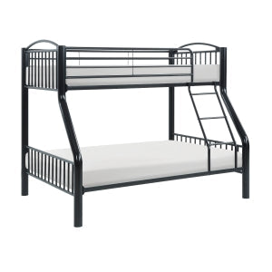 Beckett Black Twin/Full Bunk Bed - Ornate Home