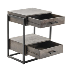 Beckett Brown/Black Side Table - Ornate Home