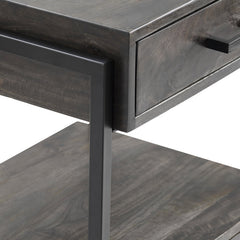 Beckett Brown/Black Side Table - Ornate Home
