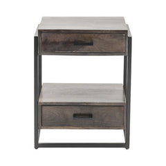 Beckett Brown/Black Side Table - Ornate Home
