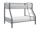 Beckett Gray Twin/Full Bunk Bed - Ornate Home