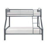 Beckett Gray Twin/Full Bunk Bed - Ornate Home