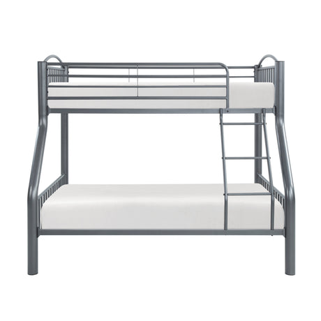 Beckett Gray Twin/Full Bunk Bed - Ornate Home