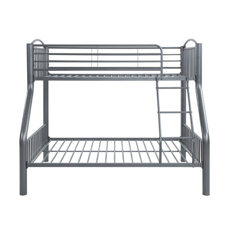 Beckett Gray Twin/Full Bunk Bed - Ornate Home