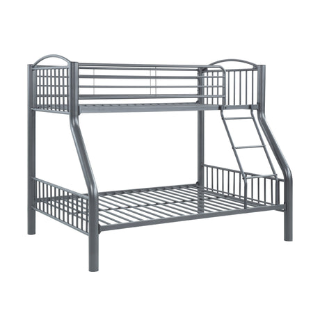 Beckett Gray Twin/Full Bunk Bed - Ornate Home