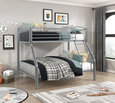 Beckett Gray Twin/Full Bunk Bed - Ornate Home