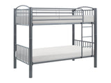 Beckett Gray Twin/Twin Bunk Bed - Ornate Home