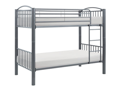 Beckett Gray Twin/Twin Bunk Bed - Ornate Home