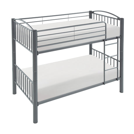 Beckett Gray Twin/Twin Bunk Bed - Ornate Home