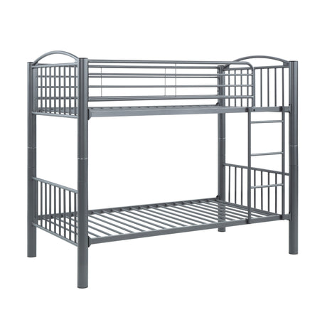 Beckett Gray Twin/Twin Bunk Bed - Ornate Home
