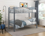 Beckett Gray Twin/Twin Bunk Bed - Ornate Home